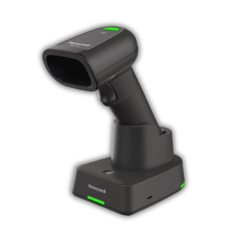 Honeywell Xenon Ultra 1962 — skaner w bazie prezentacyjnej, widok z przodu