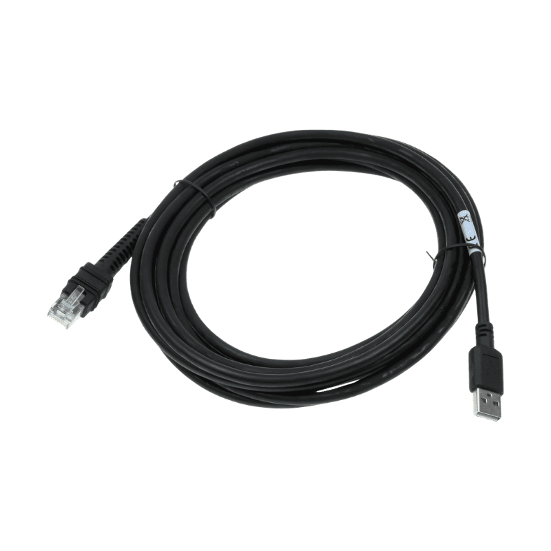 Kabel USB 4.6m Zebra CBA-U47-S15ZAR do skanerów kodów kreskowych — prosty, ekranowany, wtyczka Type A