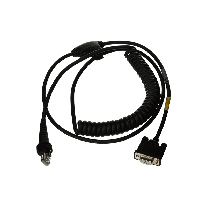 Honeywell CBL-020-300-C00 — kabel RS-232 krętny 3 m, czarny, wtyczka DB9 Female