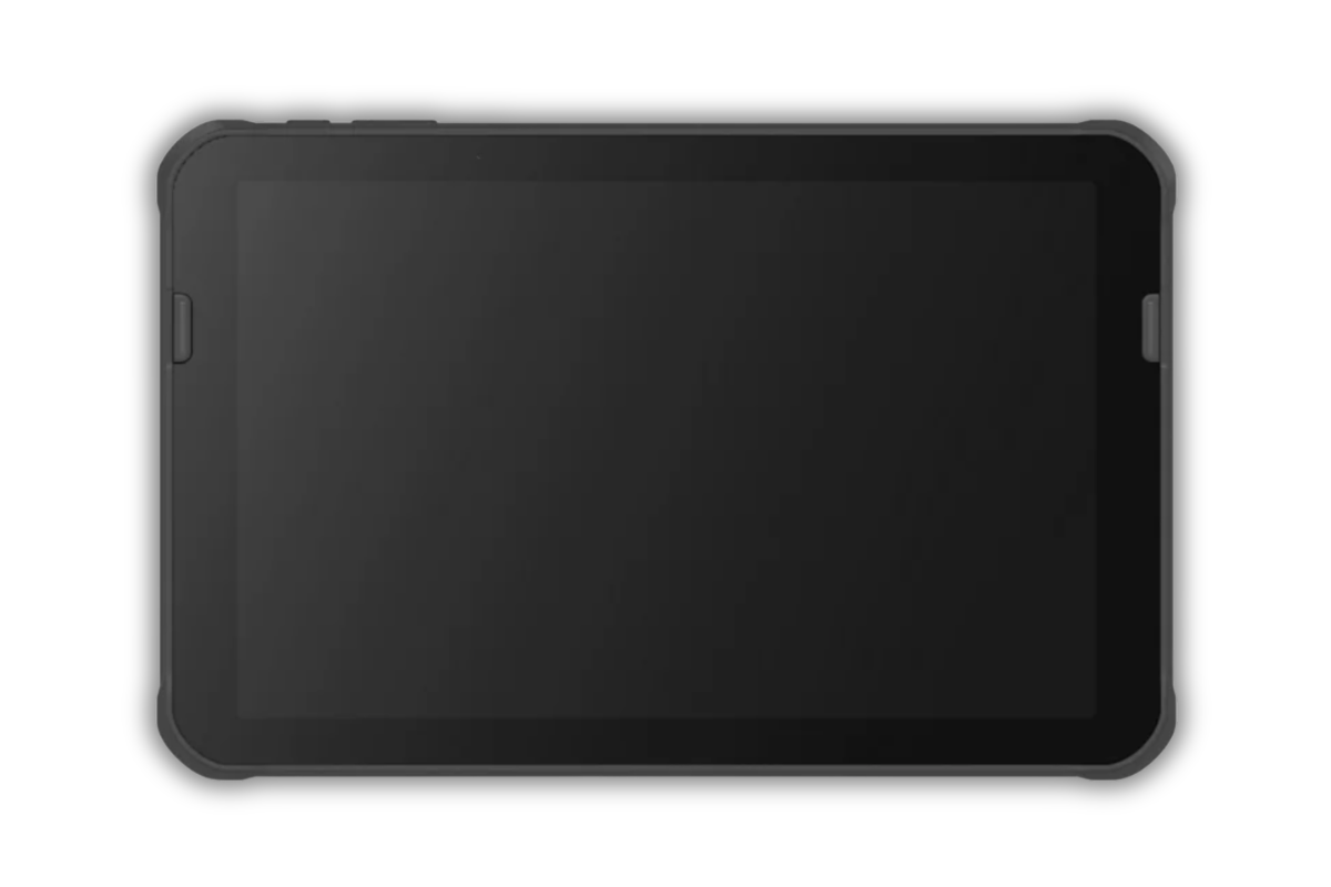 Honeywell EDA10A — widok z przodu, ekran 10,1 cala wyłączony, wzmocniona obudowa IP65