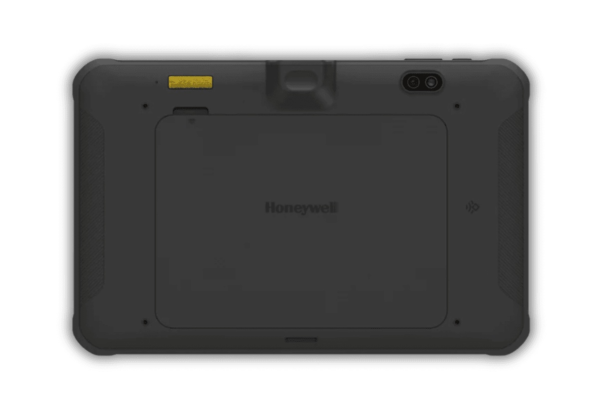 Honeywell EDA10A — widok z tyłu, logo Honeywell, kamera 16 MP i skaner kodów S0703