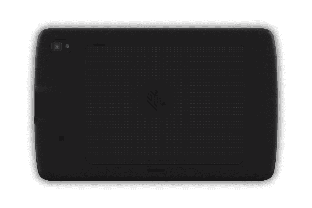 Zebra ET40 — tył tabletu, kamera 13 MP z LED i logo Zebra