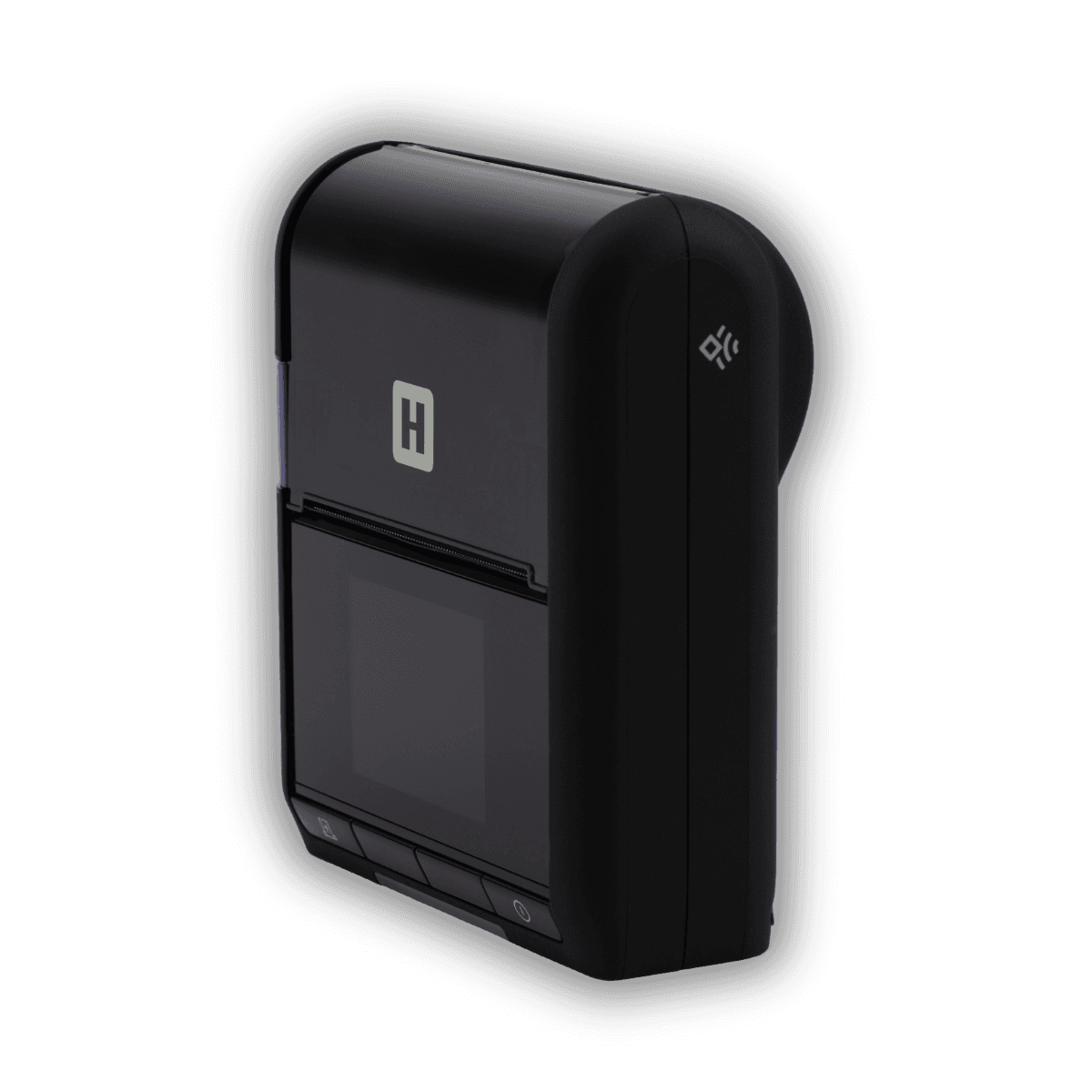 Honeywell LNX3 — widok z boku, klapka mediów i złącze USB-C