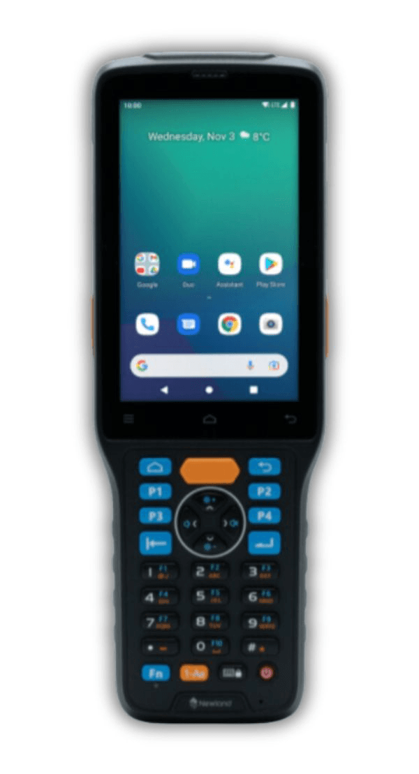 Newland N7 Cachalot Pro II — widok z przodu, ekran 4 cale i klawiatura 29-klawiszowa