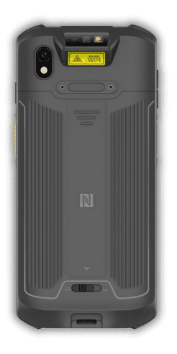 Newland MT95 Kambur Pro II — widok z tyłu, kamera 13 MP, okno skanera 2D DE5L i moduł NFC