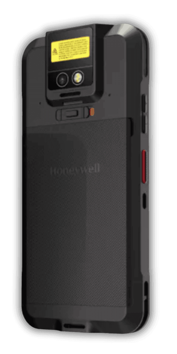 Honeywell CT32 — widok z tyłu, kamera 13 MP i okno skanera