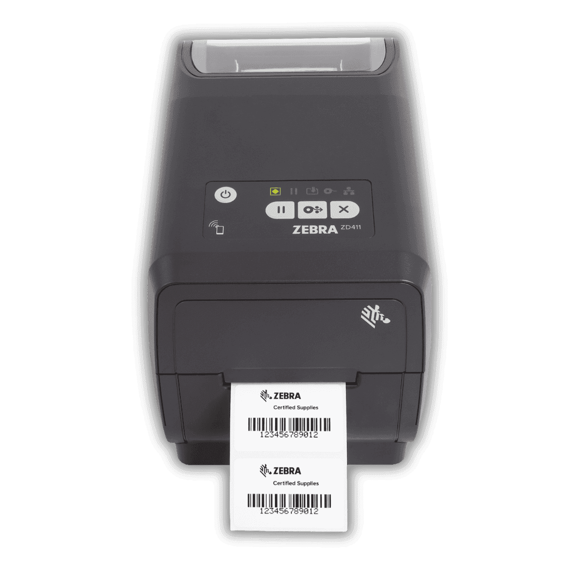 Kompaktowa drukarka termotransferowa Zebra ZD411t 2 cale — widok ogólny