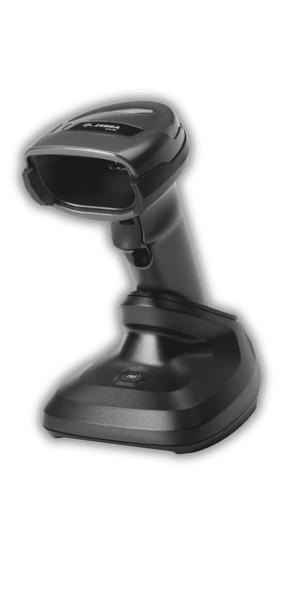 Zebra DS4678 w bazie prezentacyjnej CR8178 — tryb hands-free IntelliStand z Connect+