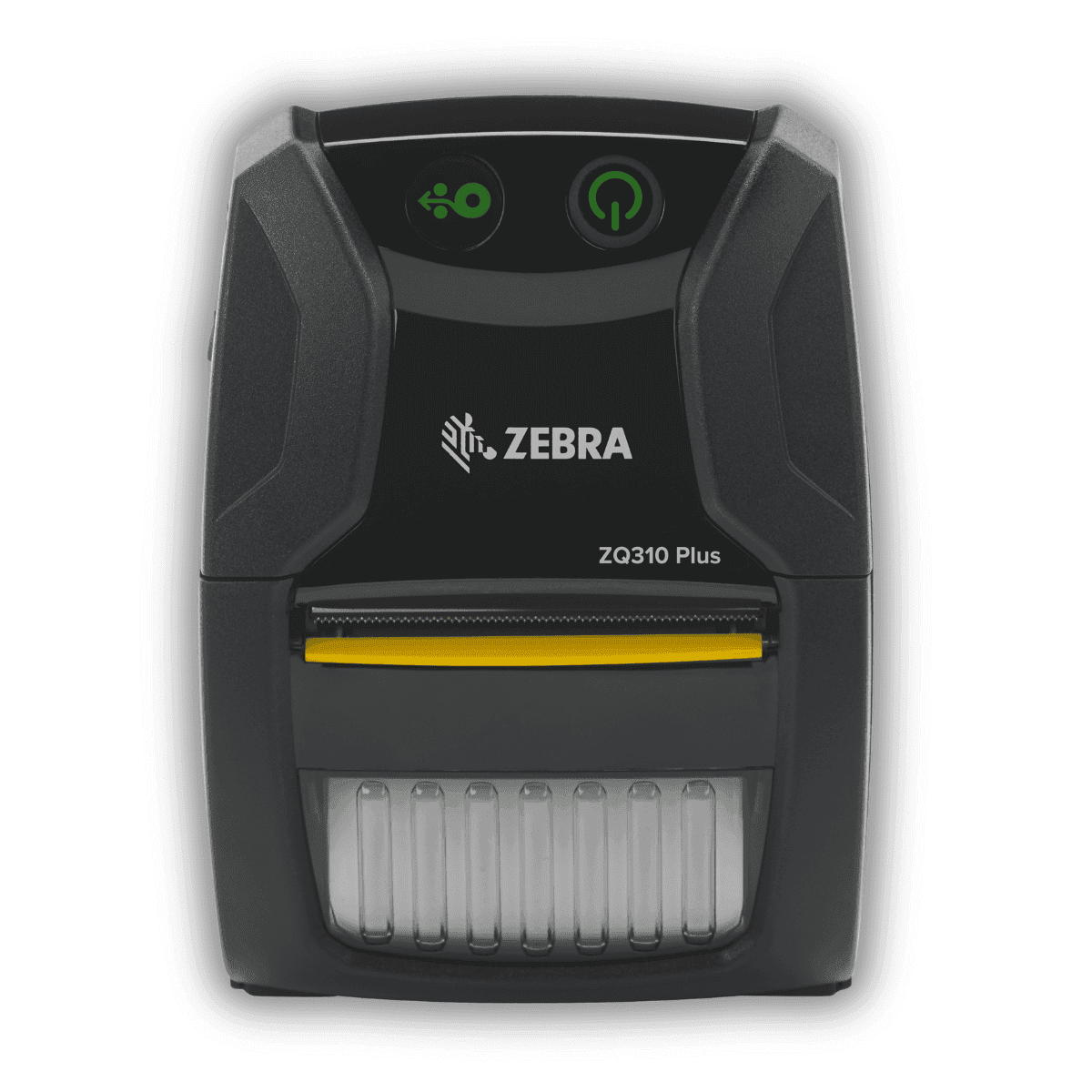 Zebra ZQ310 Plus — widok z otwartą komorą na rolkę papieru