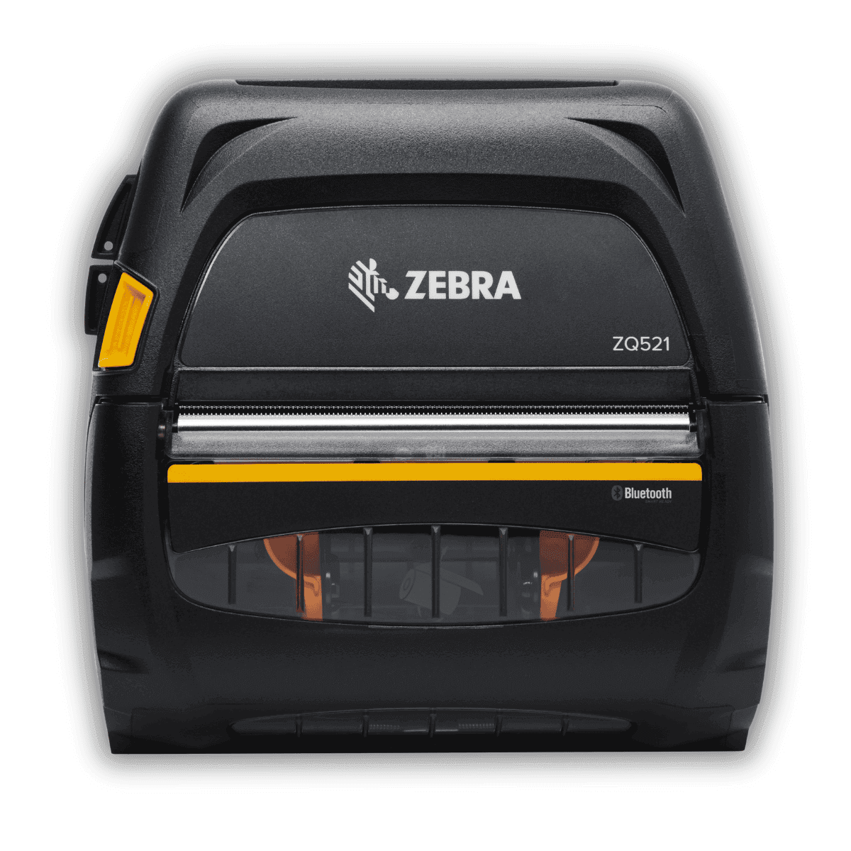 Zebra ZQ521 — widok z góry z zamkniętą pokrywą, kompaktowa obudowa mobilna
