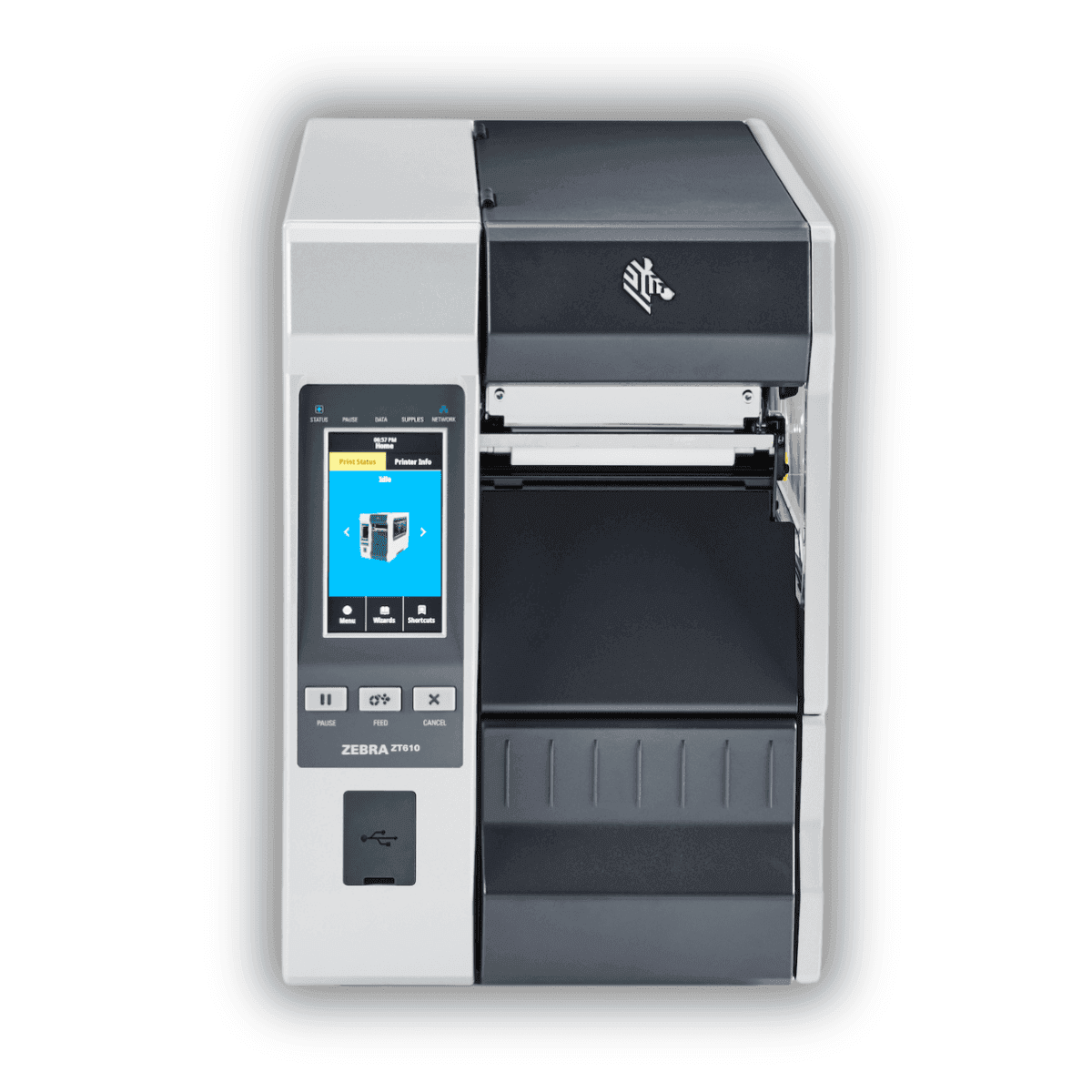 Zebra ZT610 — widok pod kątem