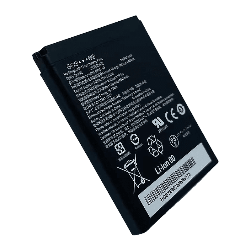 Bateria 5000 mAh Unitech 1400-900074G do EA660 — płaska bateria z etykietą znamionową