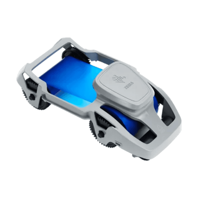 Kaseta z niebieską taśmą monochromatyczną Zebra 800300-304 do drukarek kart ZC100 i ZC300