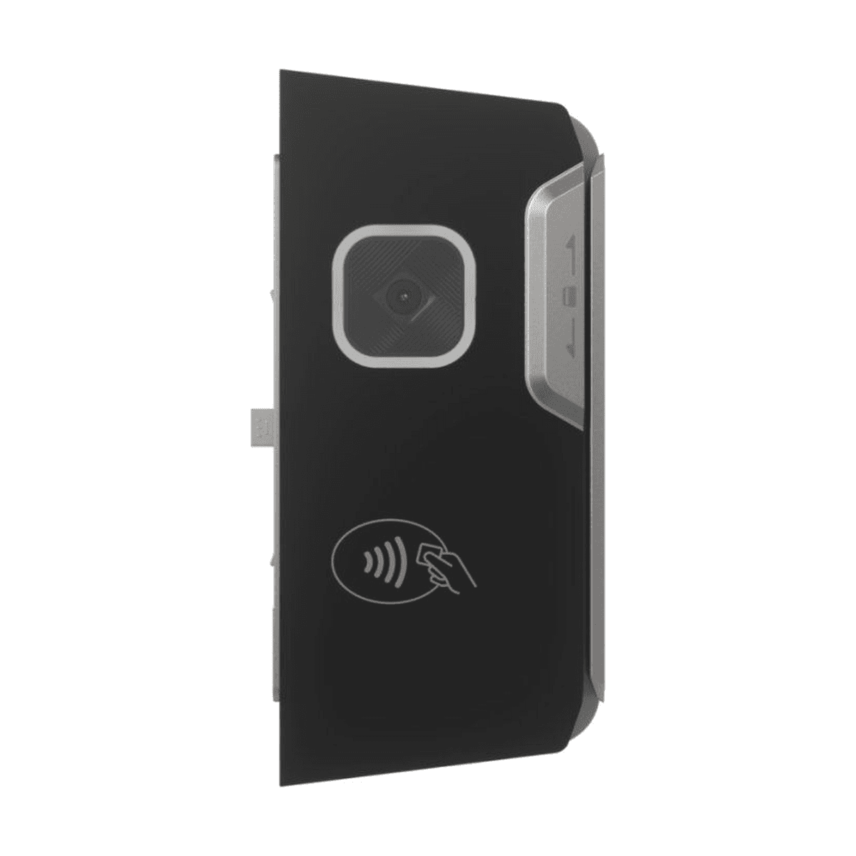 Moduł NFC, MSR i skaner SUNMI C20000079 — widok z przodu: czytnik NFC i okno skanera
