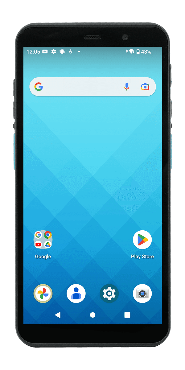 Unitech EA530 UHF — widok z przodu, ekran 6 cali HD+