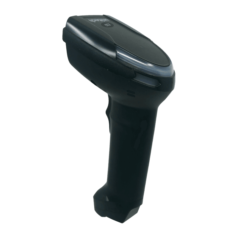 Unitech MS852 Plus ESD — czarny skaner w obudowie ESD-safe, widok z góry i z przodu na głowicę oraz rękojeść (zdjęcie poglądowe: obudowa wspólna dla serii MS85x ESD)