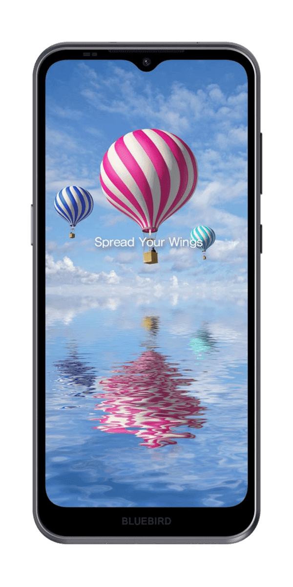 Bluebird SF650 — widok z przodu, ekran 6,5 cala HD+