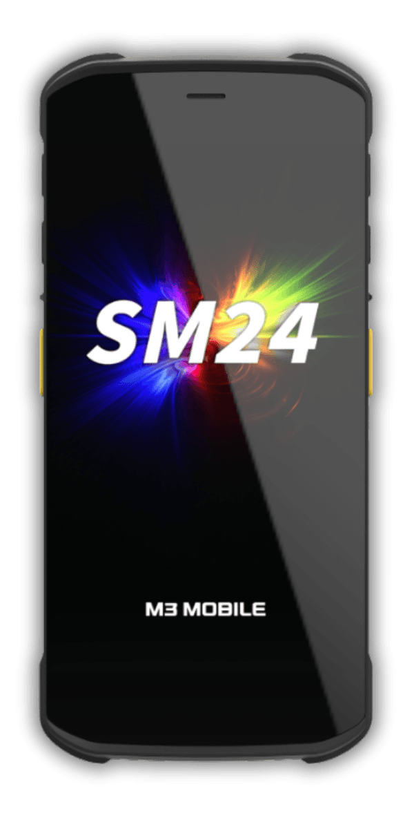 M3 SM24 — widok z przodu, ekran 6 cali HD+ z Gorilla Glass 5