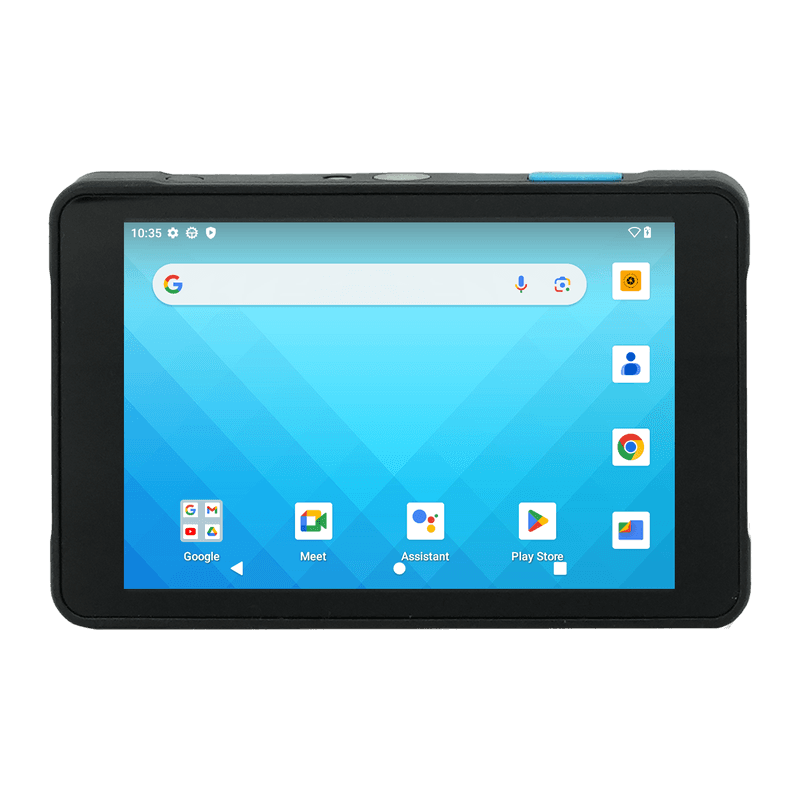 Unitech WD200 Plus — widok z przodu, ekran z aplikacjami Android