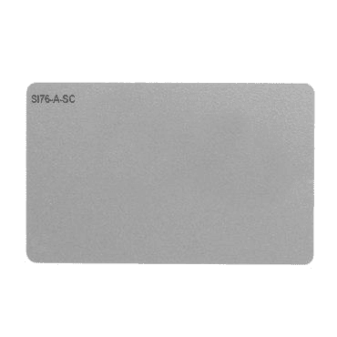 Srebrna metaliczna karta PVC
