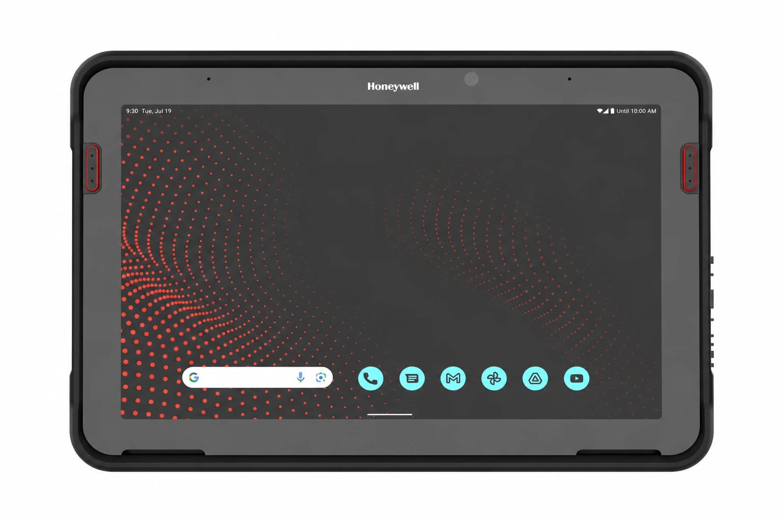 Brady RT710 — widok z przodu, tablet w poziomie