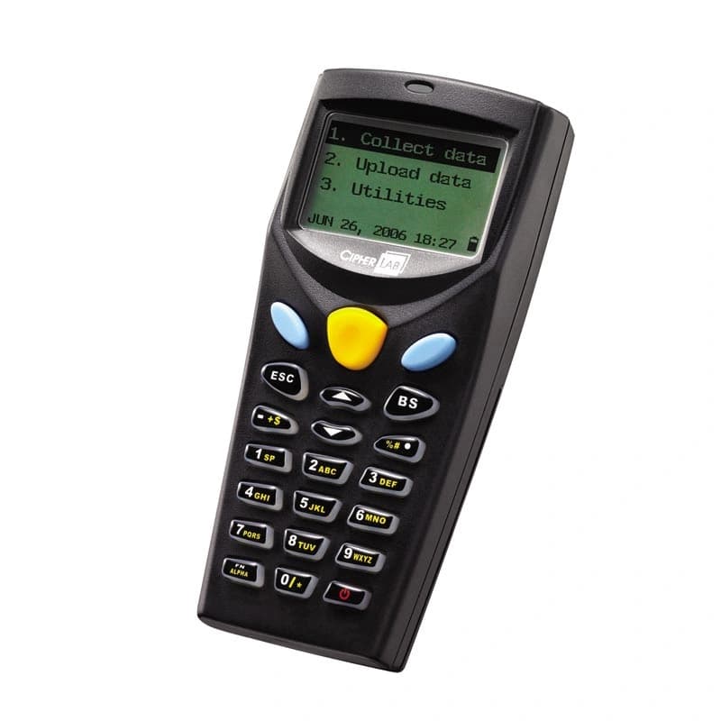 CipherLab 8000 — kolektor danych cOS; wyposażenie zależy od konfiguracji
