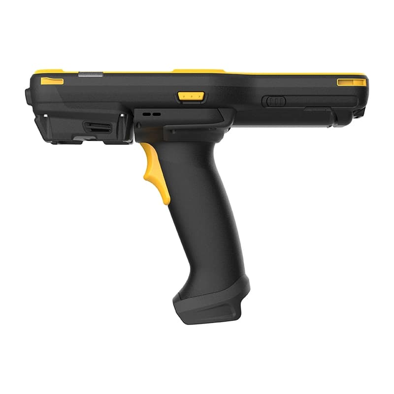 CipherLab RK96 z uchwytem pistoletowym, widok z boku