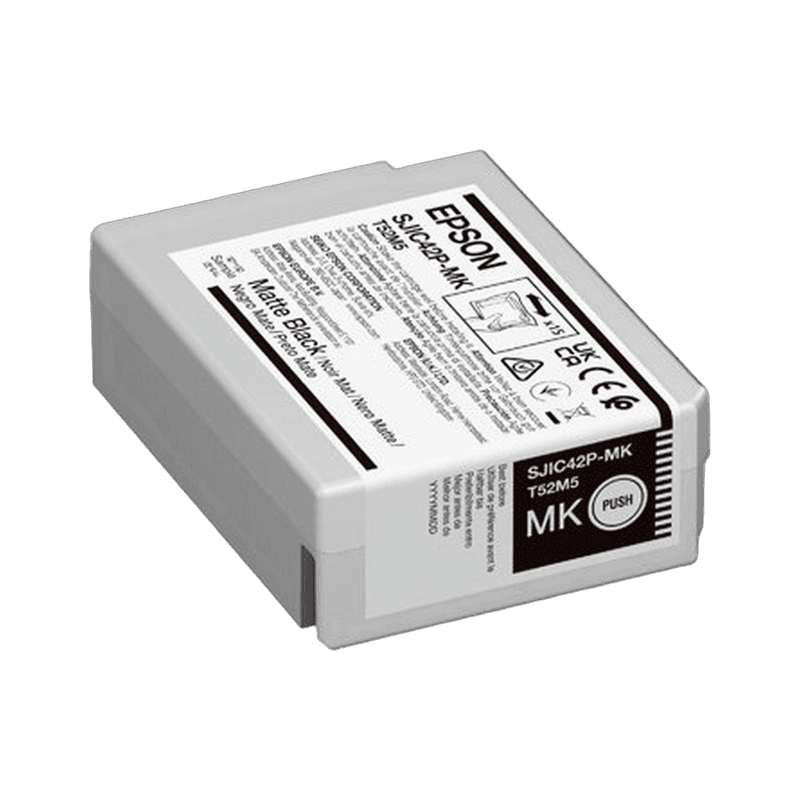 Wkład z tuszem Epson SJIC42P do ColorWorks C4000e, kolor czarny matowy (Matte Black)