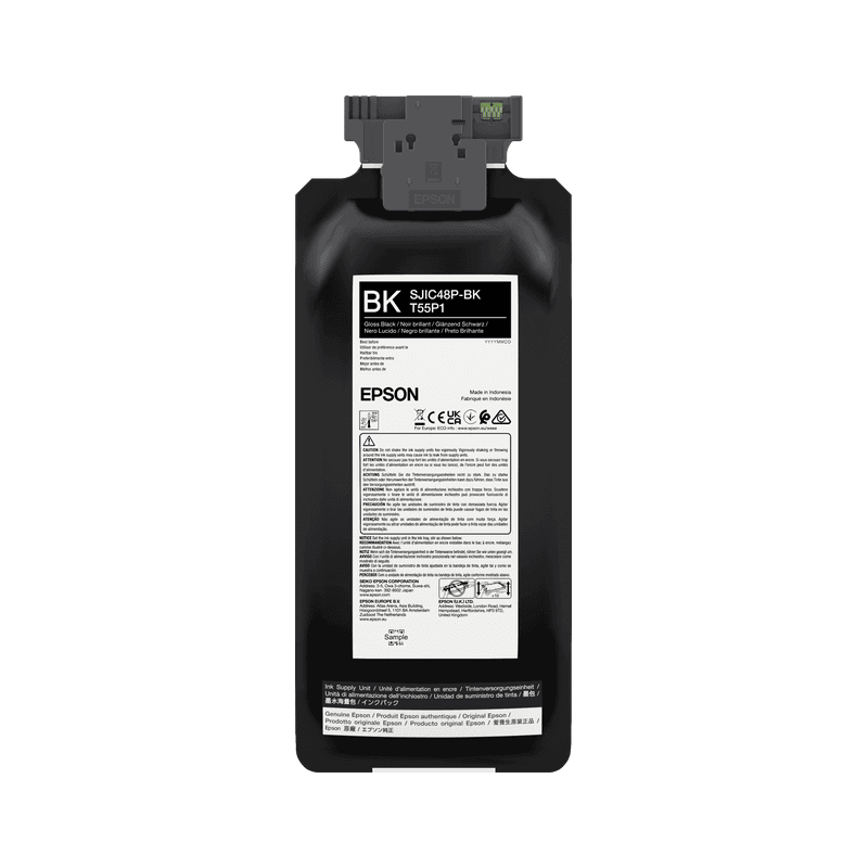 Worek z tuszem Epson SJIC48P-BK czarny (Black) 480 ml do ColorWorks C8000e