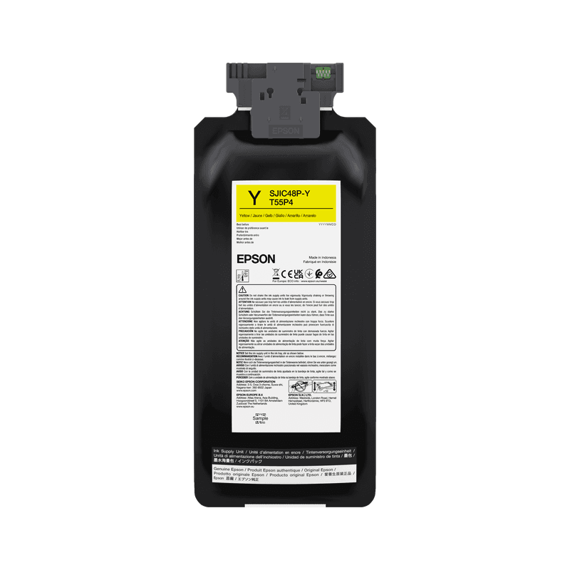 Worek z tuszem Epson SJIC48P-Y żółty 480 ml do ColorWorks C8000e