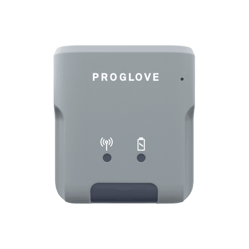 ProGlove MARK Basic — szary skaner noszony, widok z przodu