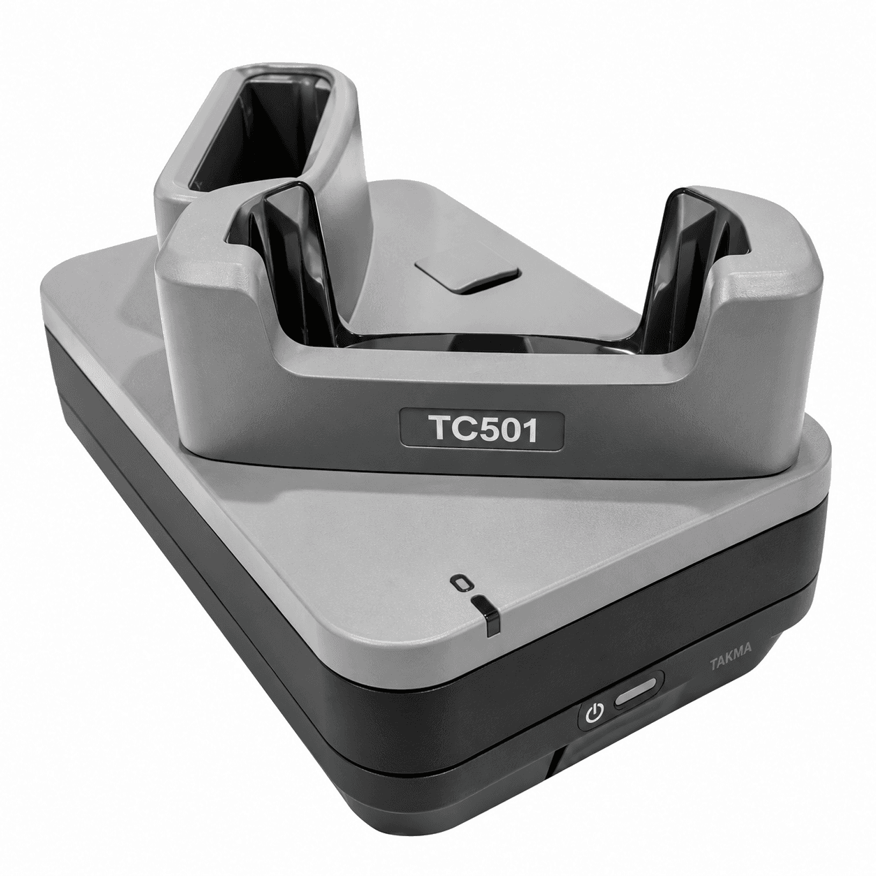Stacja Zebra TC501 — 1 terminal i 1 bateria, Ethernet, bez osłony — widok akcesorium; wariant gniazd dobierz według PN; osłony terminala są sprzedawane osobno