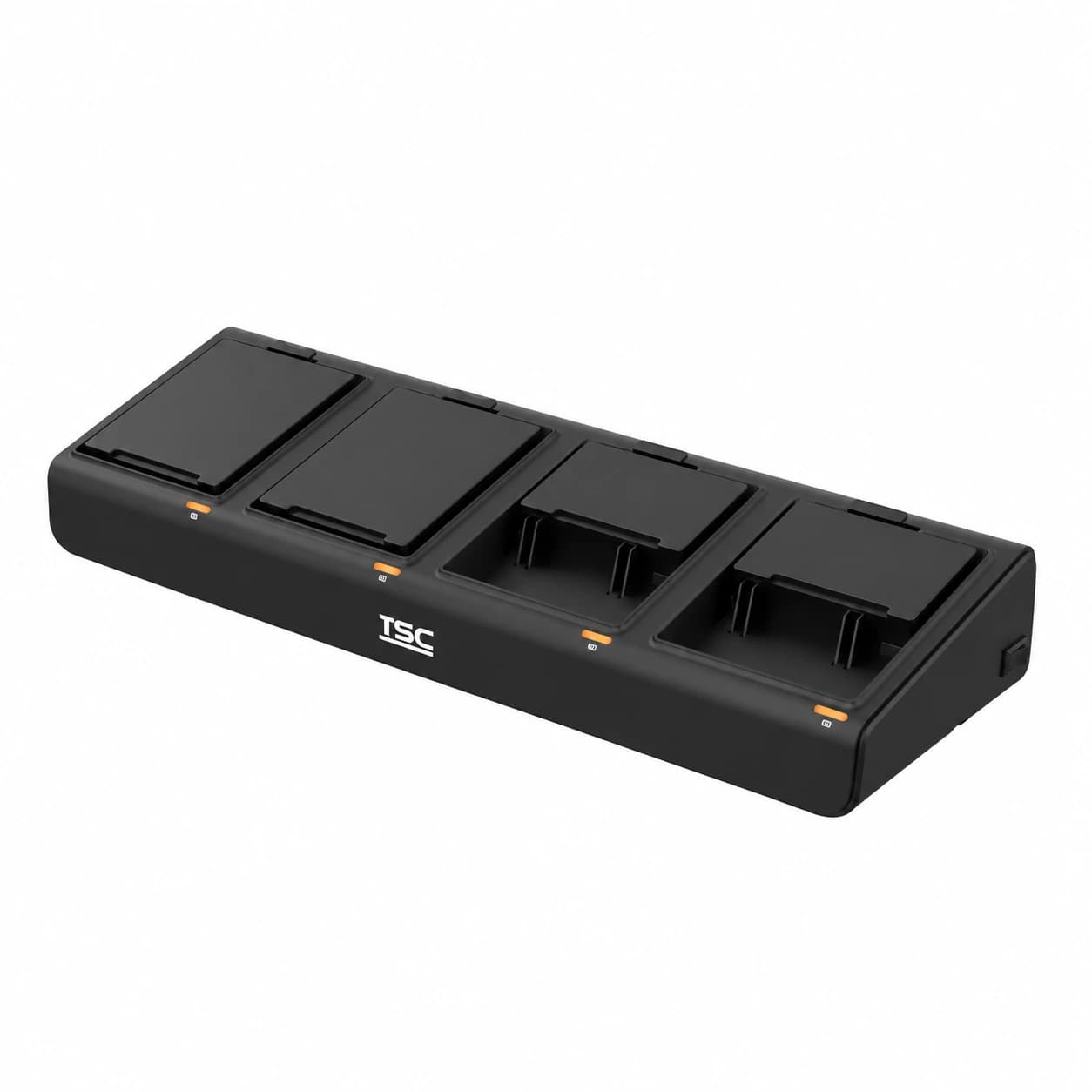 Ładowarka TSC Alpha-40L — 4 baterie, EU — OP-P-BC4-001-2001; baterie pokazano dla zilustrowania użycia i są sprzedawane osobno