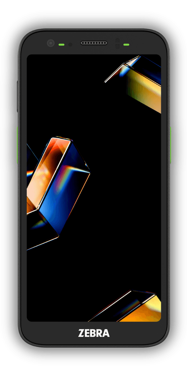 Zebra TC501 — widok z przodu, ekran 6 cali AMOLED z logo ZEBRA na dole obudowy
