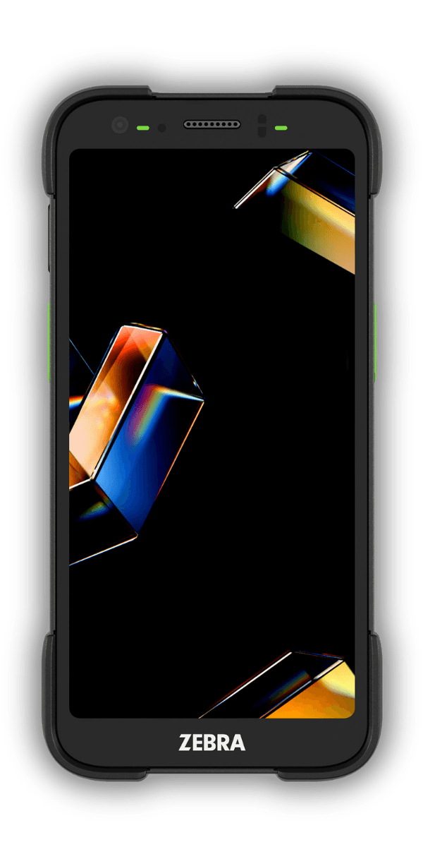 Zebra TC701 — widok z przodu, ekran 6 cali AMOLED 1500 nit z logo ZEBRA