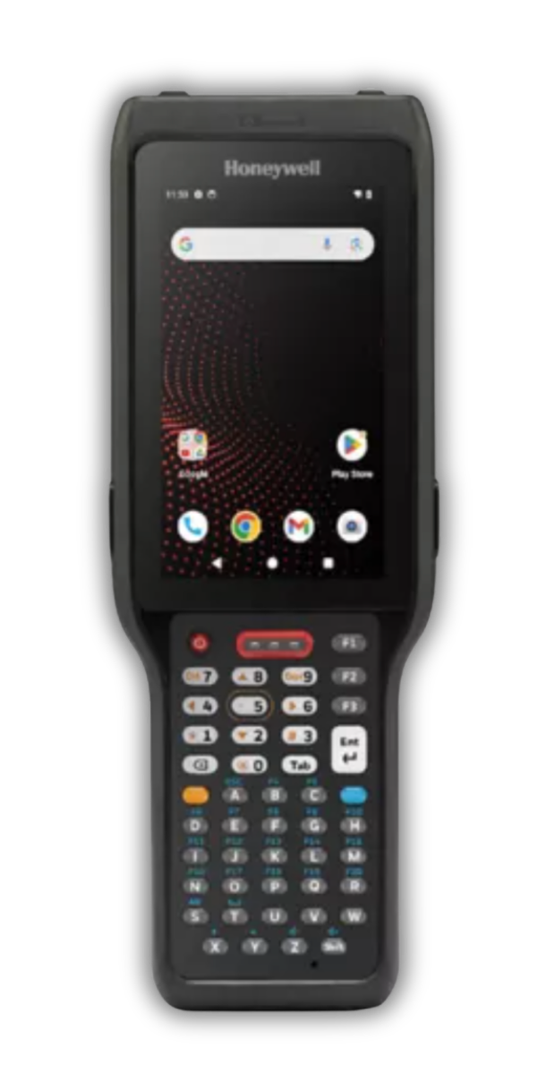 Honeywell CK62 — terminal mobilny (kolektor danych) z klawiaturą fizyczną, ekran 4 cale, FlexRange XLR do 24 m