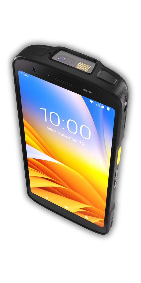 Kolektor danych Zebra TC22/TC27 — obudowa IP68, profil boczny