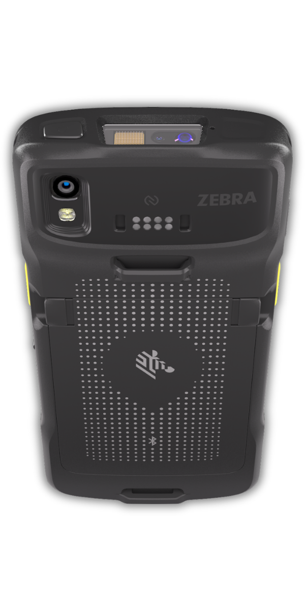 Kolektor danych Zebra TC22/TC27 — widok z tyłu, okno skanera SE4710/SE55 i kamera 16 MP