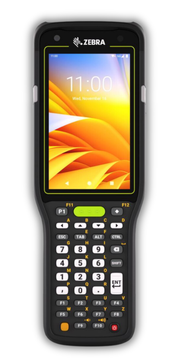 Kolektor danych Zebra MC3400 — terminal mobilny z klawiaturą 38-klawiszową i ekranem 4 cale